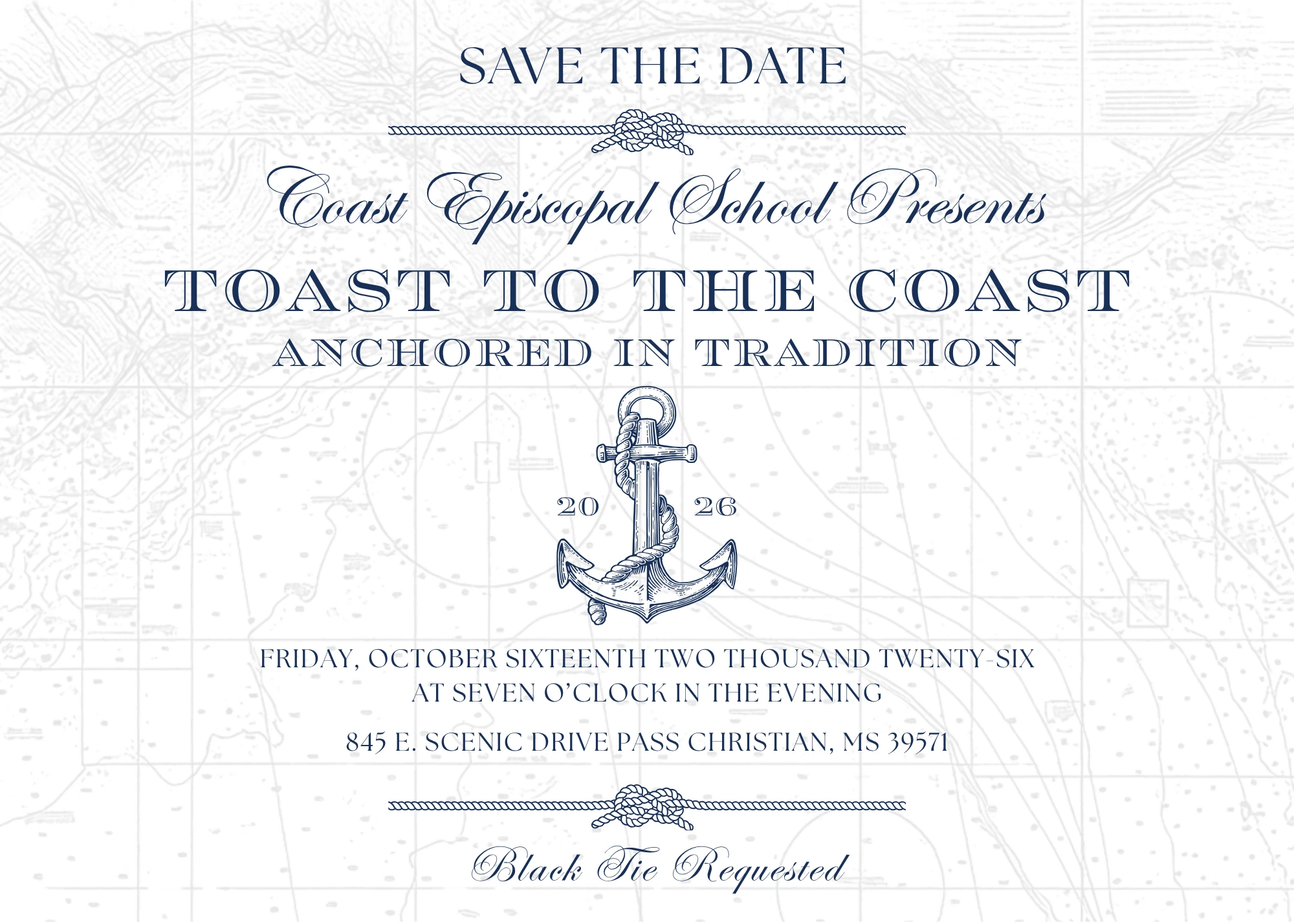 Toast to the Coast 2026 Save the date